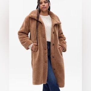 NWT Gap long teddy sherpa coat